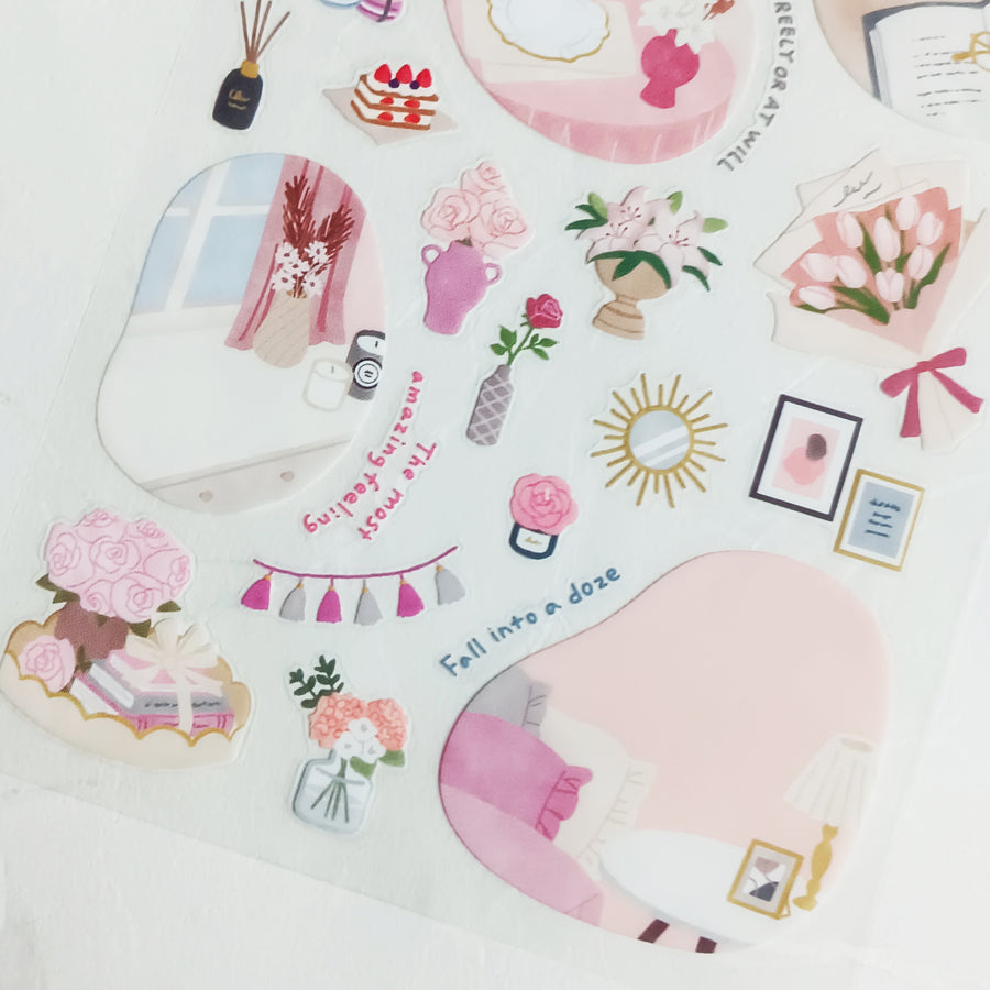 Mind Wave Room Arrange Sticker – Flower