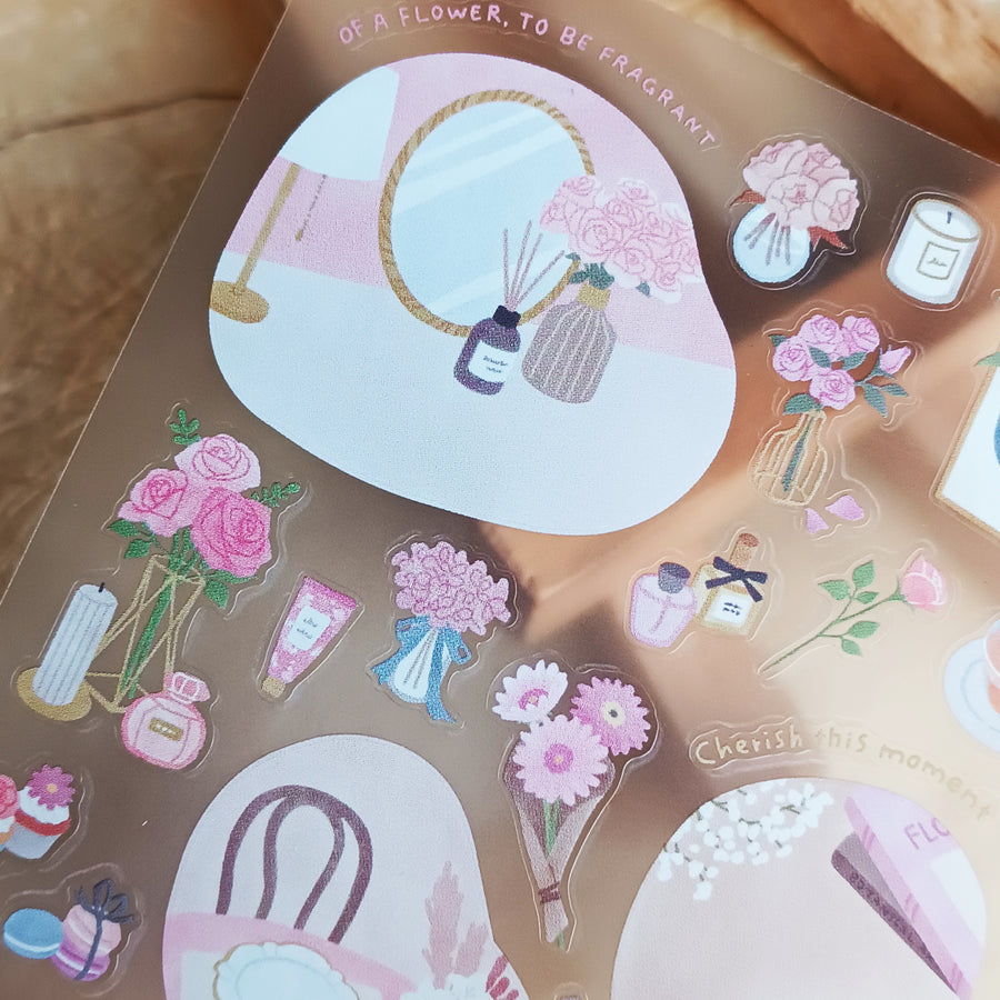 Mind Wave Room Arrange Sticker – Flower