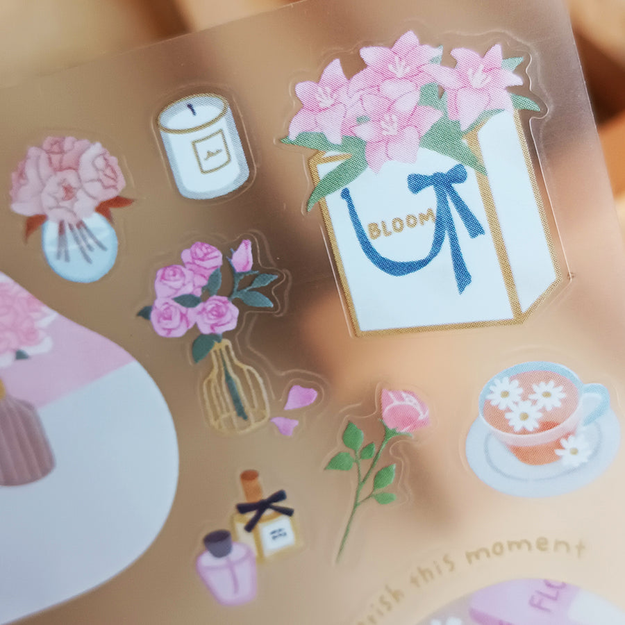 Mind Wave Room Arrange Sticker – Flower
