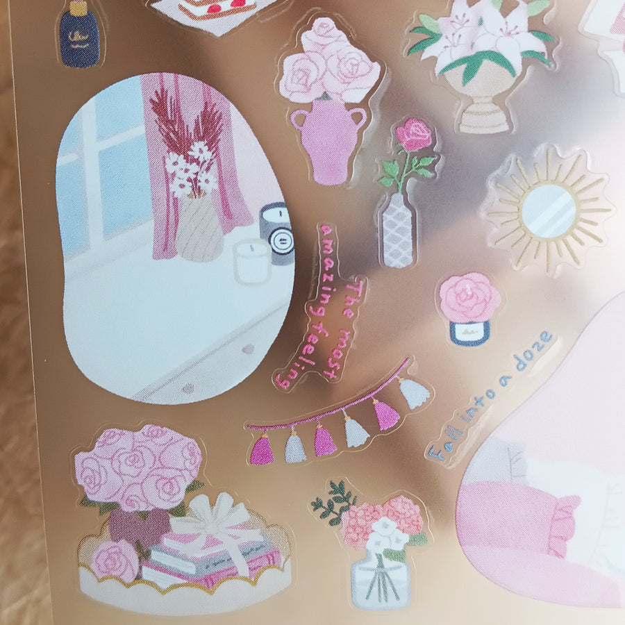 Mind Wave Room Arrange Sticker – Flower