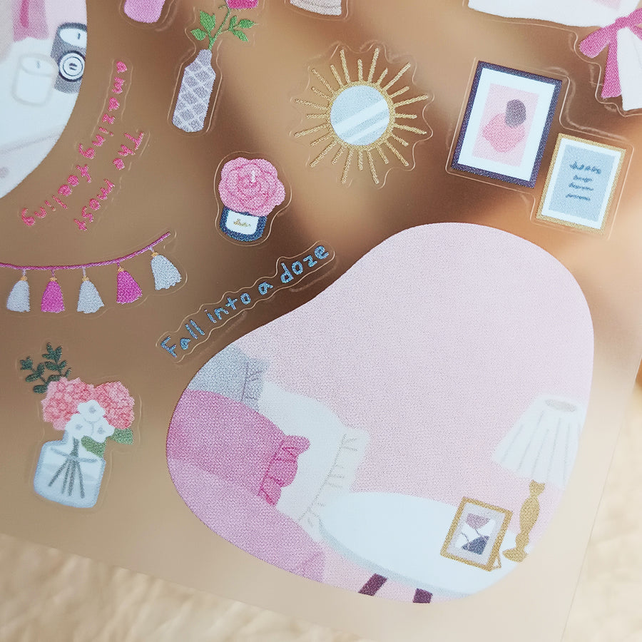 Mind Wave Room Arrange Sticker – Flower