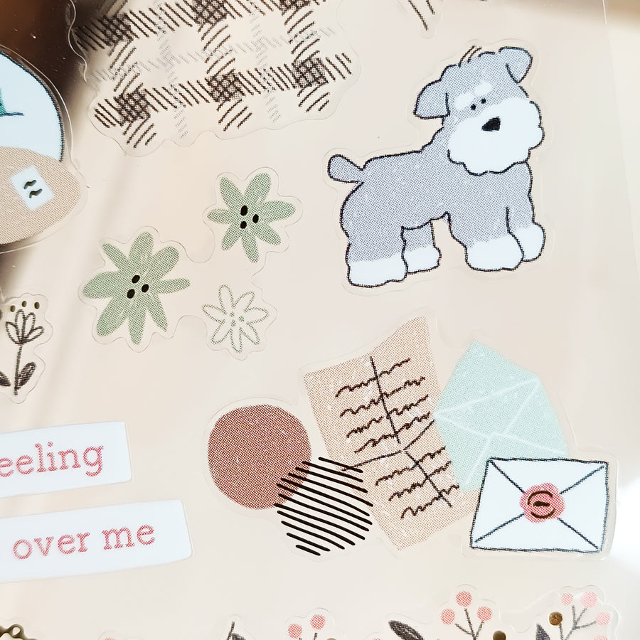 Mind Wave Relax / Nice Day Gold Foil Sticker - Stationery Store