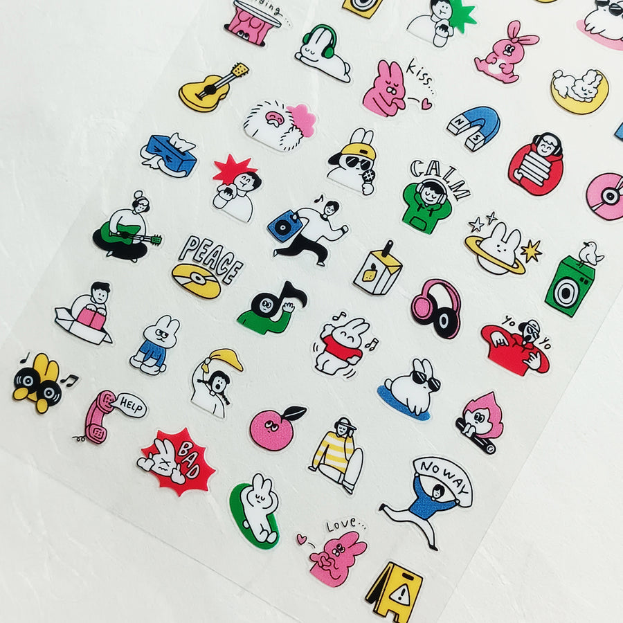 Mind Wave Happy Snappy Sticker - Pink