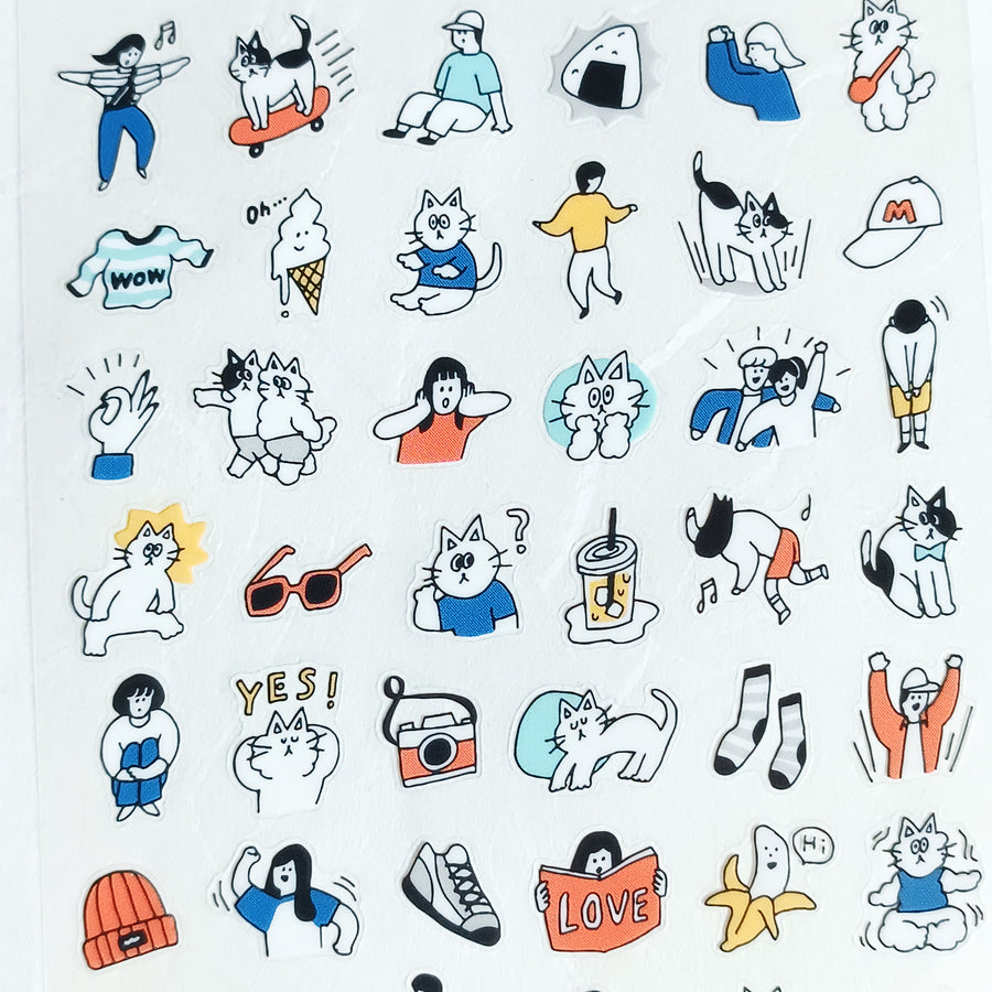 Mind Wave Happy Snappy Sticker - Blue
