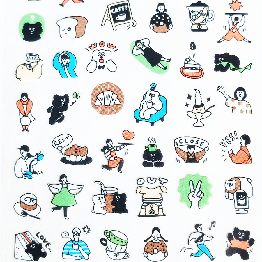 Mind Wave Happy Snappy Sticker - Brown