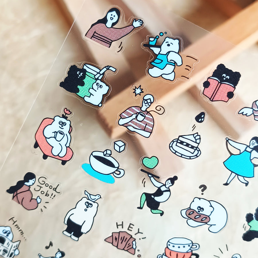 Mind Wave Happy Snappy Sticker - Brown