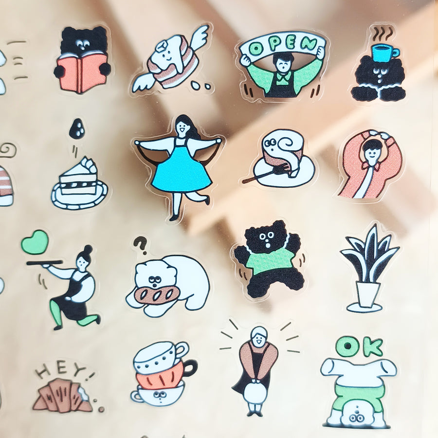 Mind Wave Happy Snappy Sticker - Brown