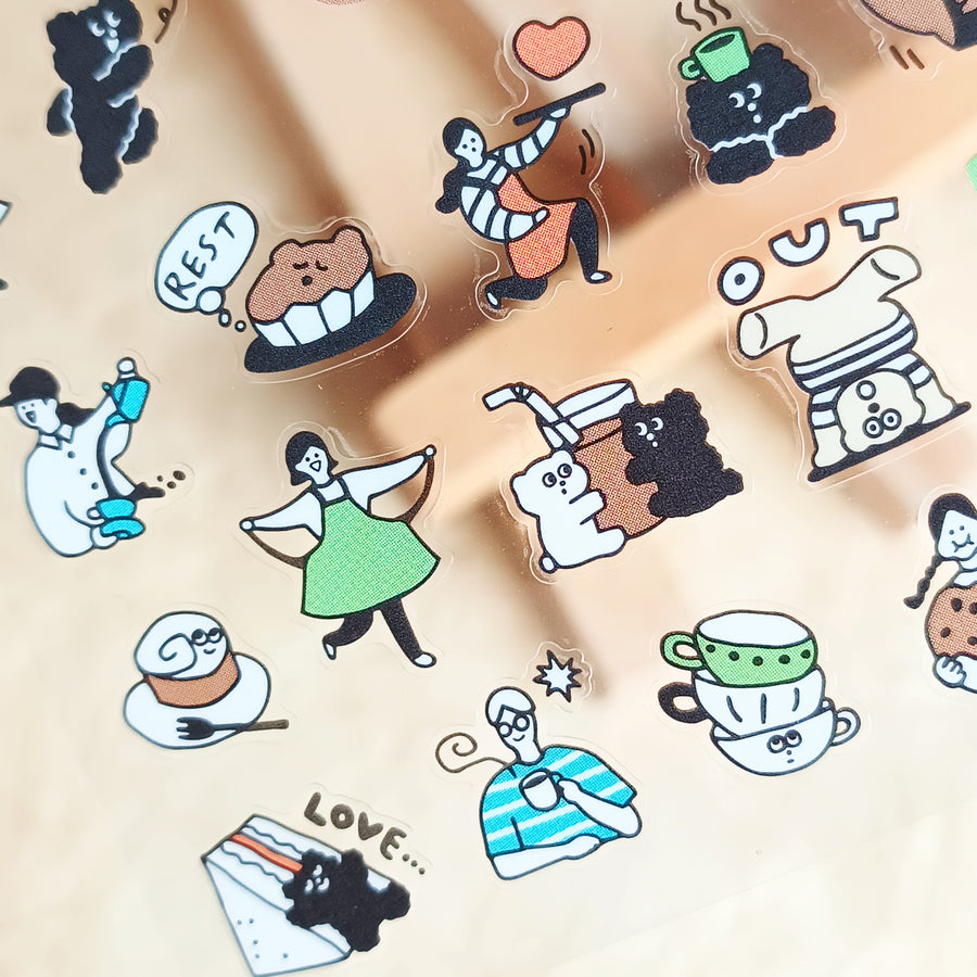Mind Wave Happy Snappy Sticker - Brown