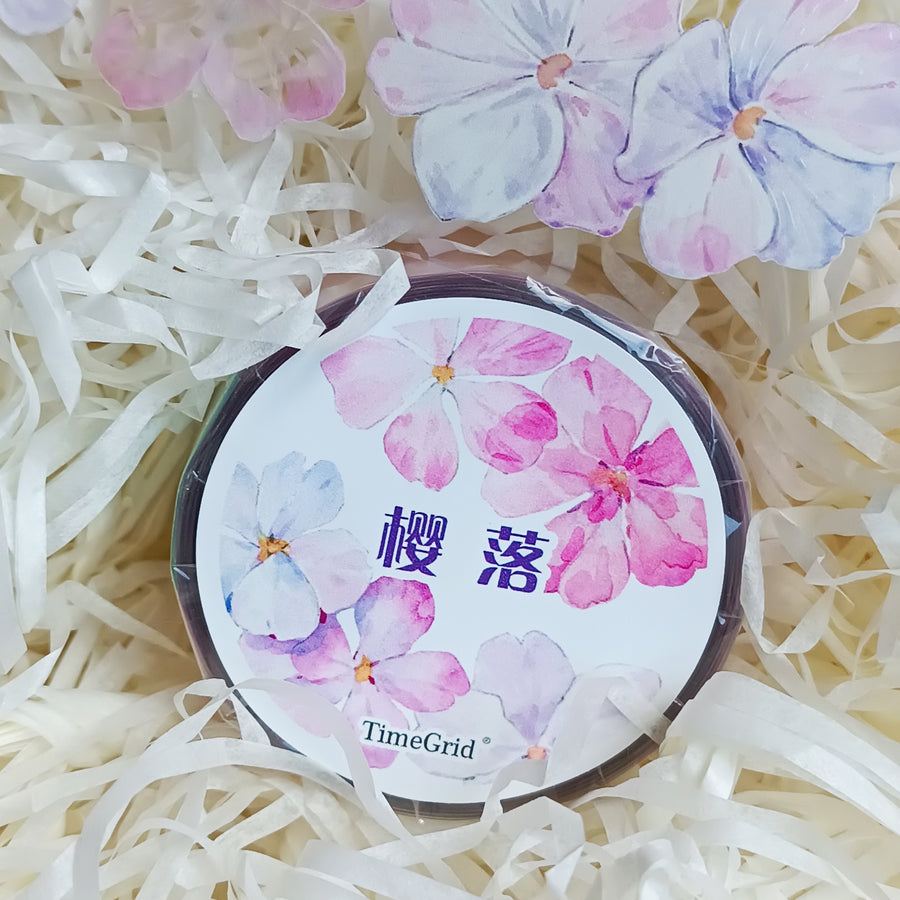 T.G “Floral Cascade” crystal/ shell shine pet tape
