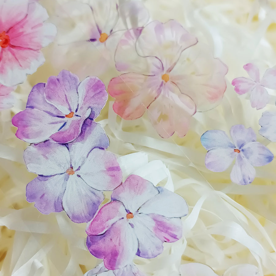 T.G “Floral Cascade” crystal/ shell shine pet tape