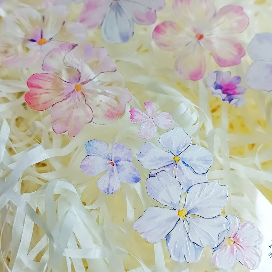T.G “Floral Cascade” crystal/ shell shine pet tape