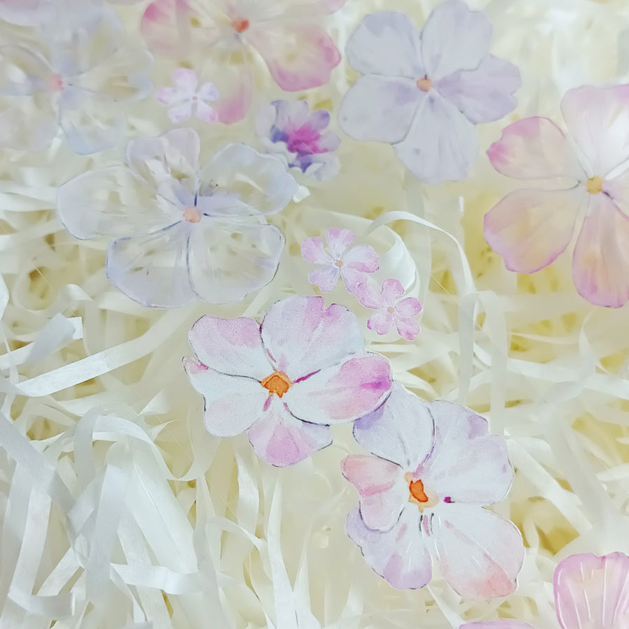 T.G “Floral Cascade” crystal/ shell shine pet tape