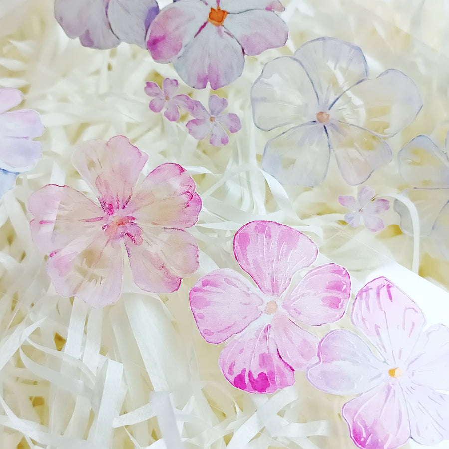 T.G “Floral Cascade” crystal/ shell shine pet tape