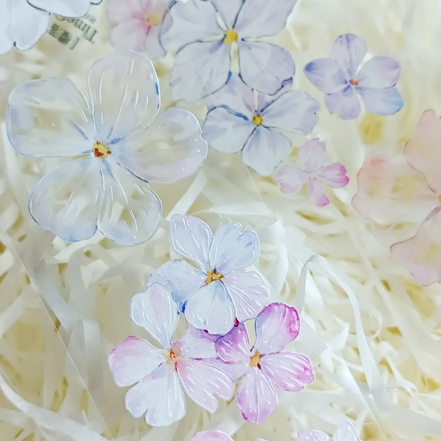 T.G “Floral Cascade” crystal/ shell shine pet tape