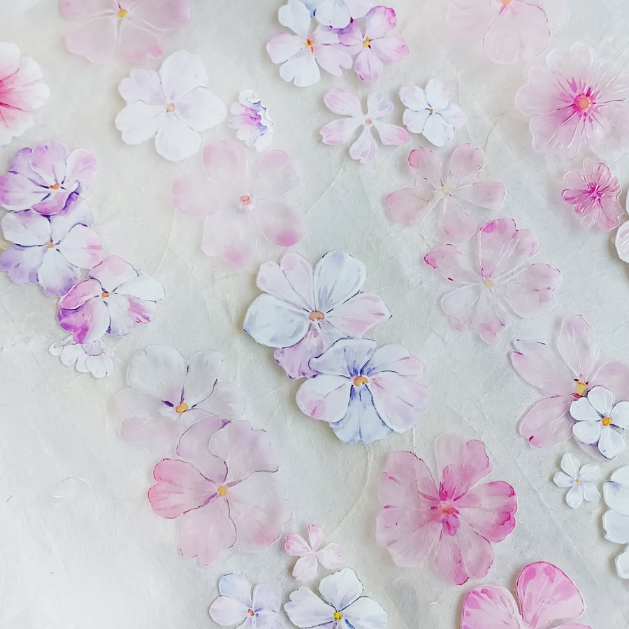 T.G “Floral Cascade” crystal/ shell shine pet tape