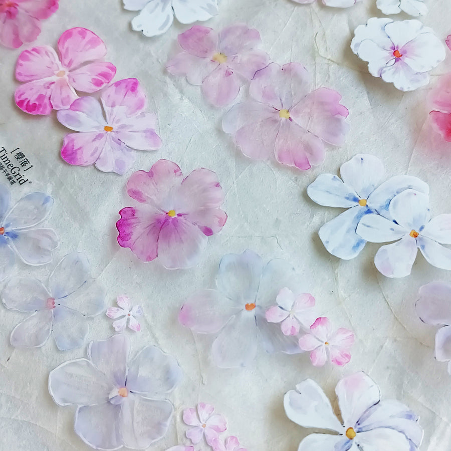 T.G “Floral Cascade” crystal/ shell shine pet tape