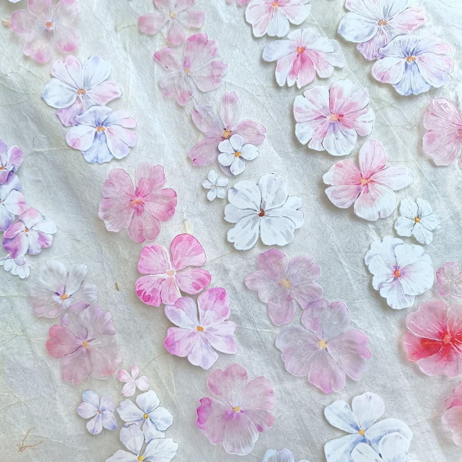 T.G “Floral Cascade” crystal/ shell shine pet tape