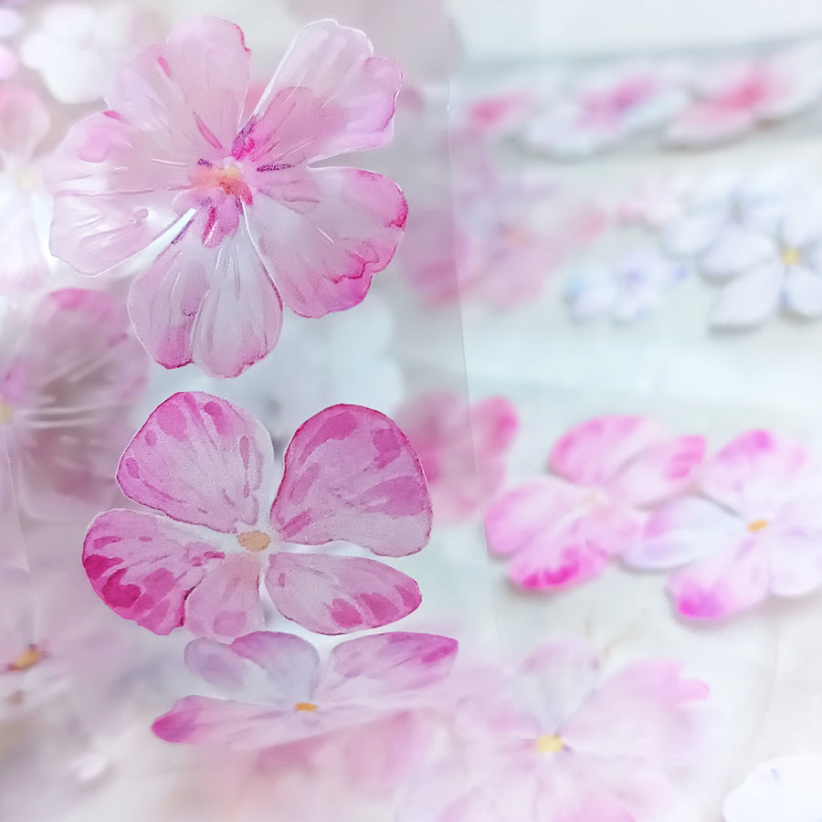 T.G “Floral Cascade” crystal/ shell shine pet tape