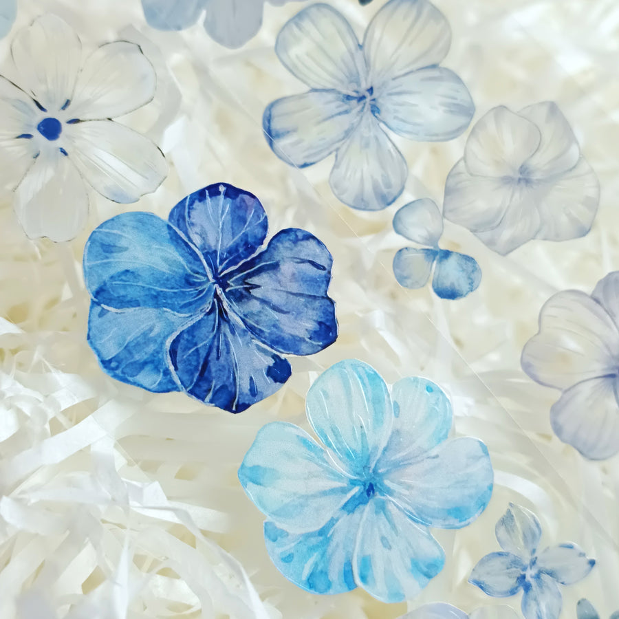 T.G “Blue Bloom” Crystal/ shell shine crystal pet tape