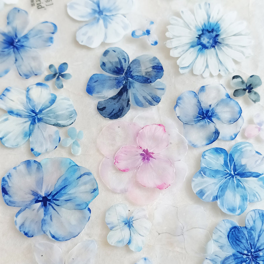 T.G “Blue Bloom” Crystal/ shell shine crystal pet tape