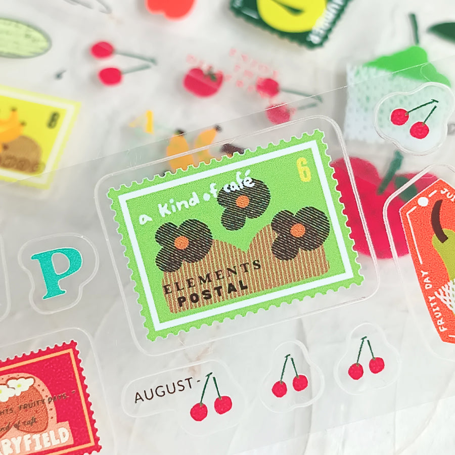 A kind of café 什物 Fruity Days Kissing-Cut PET