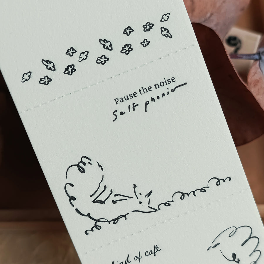 A kind of café 什物 Illustrated Mini Book Three-Split Notepad - Fox Frolic Notes
