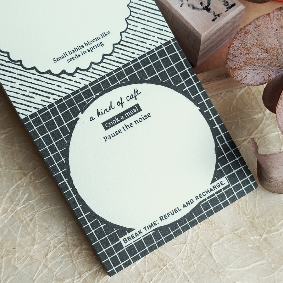 A kind of café 什物 Illustrated Mini Book Double-Split Notepad - Cookie Notes