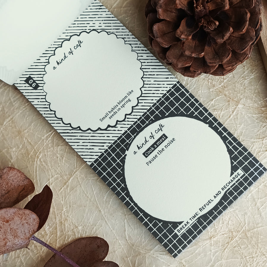 A kind of café 什物 Illustrated Mini Book Double-Split Notepad - Cookie Notes