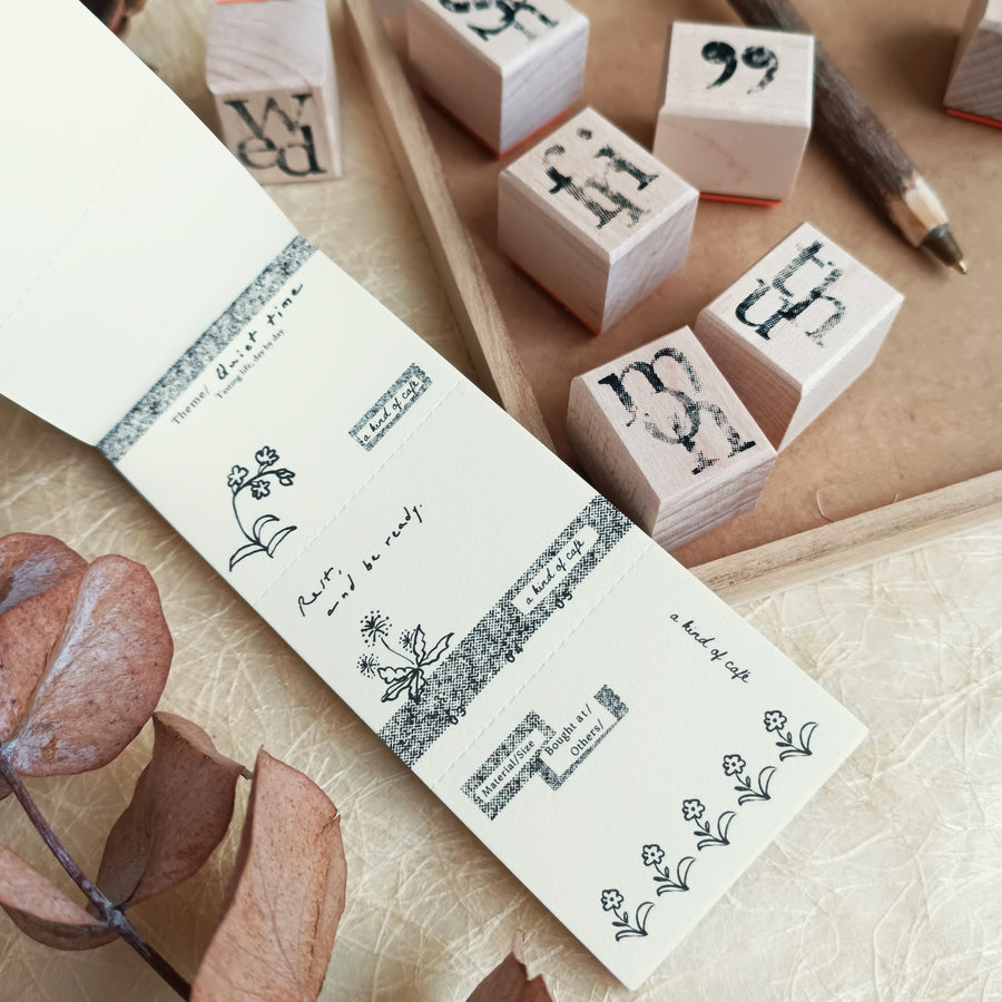 A kind of café 什物 Illustrated Mini Book Three-Split Notepad - Floral Path Notes