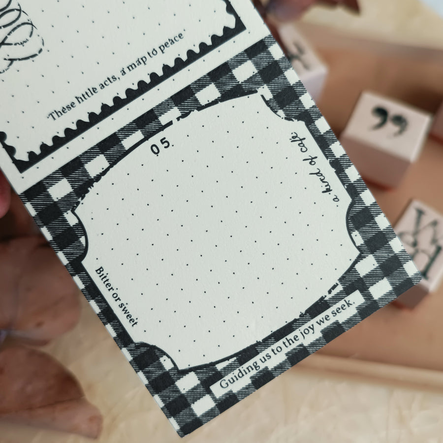 A kind of café 什物 Illustrated Mini Book Double-Split Notepad - Signboard Notes