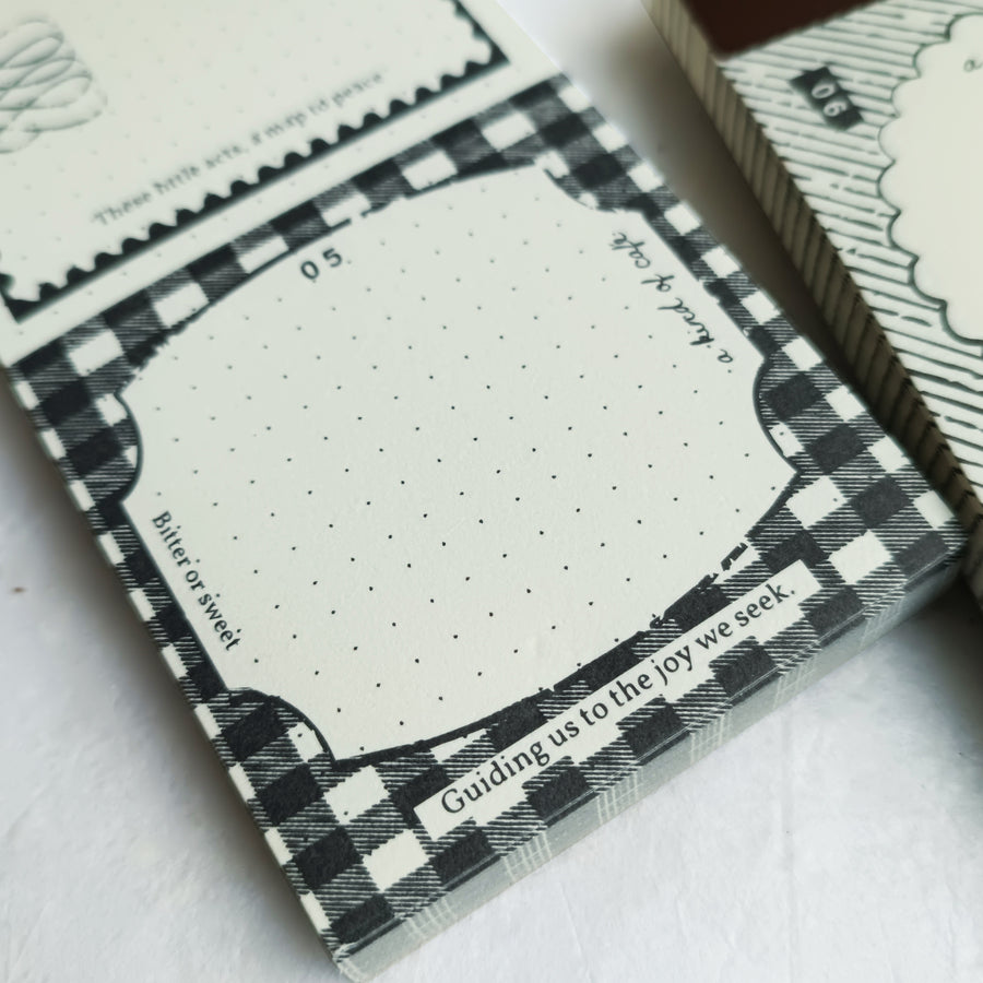 A kind of café 什物 Illustrated Mini Book Double-Split Notepad - Signboard Notes