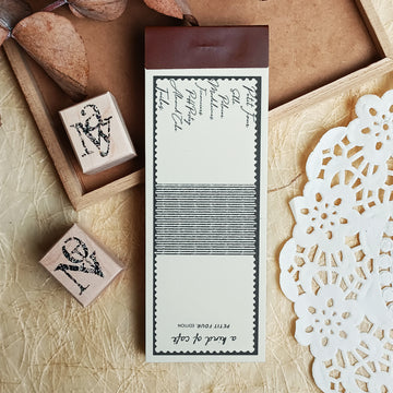 A kind of café 什物 Illustrated Mini Book Double-Split Notepad - Ticket Notes