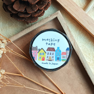 Mind Wave Seamless Die-Cut Washi Tape - House