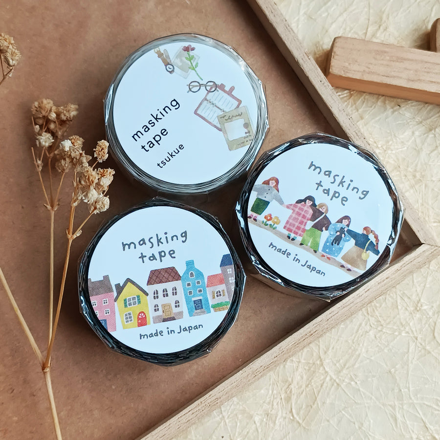 Mind Wave Seamless Die-Cut Washi Tape - tsukue