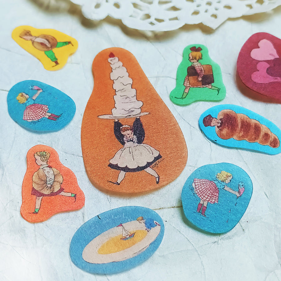 Kurahashi Rei Flake Sticker - tea time