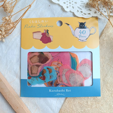 Kurahashi Rei Flake Sticker - dessert