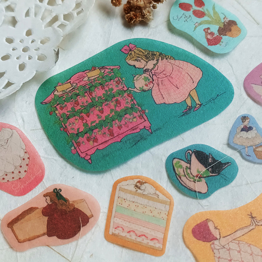 Kurahashi Rei Flake Sticker - dessert