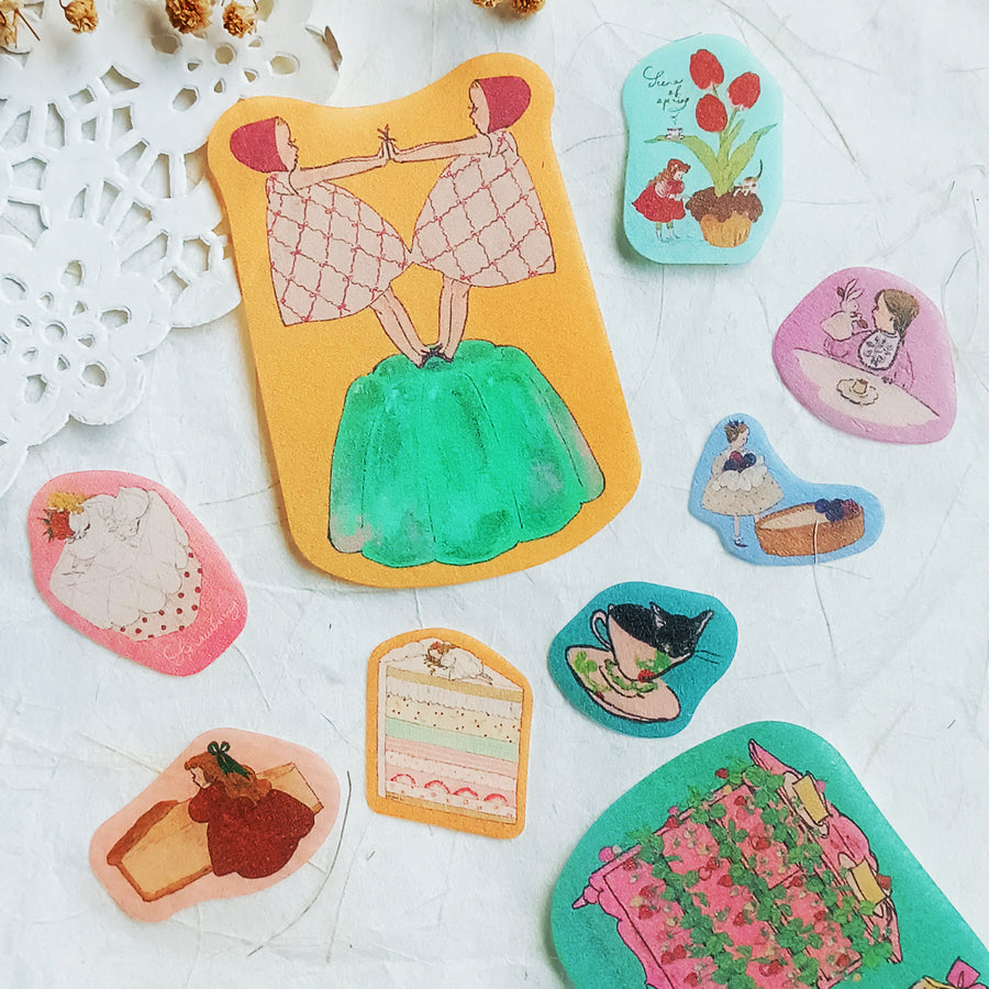 Kurahashi Rei Flake Sticker - dessert