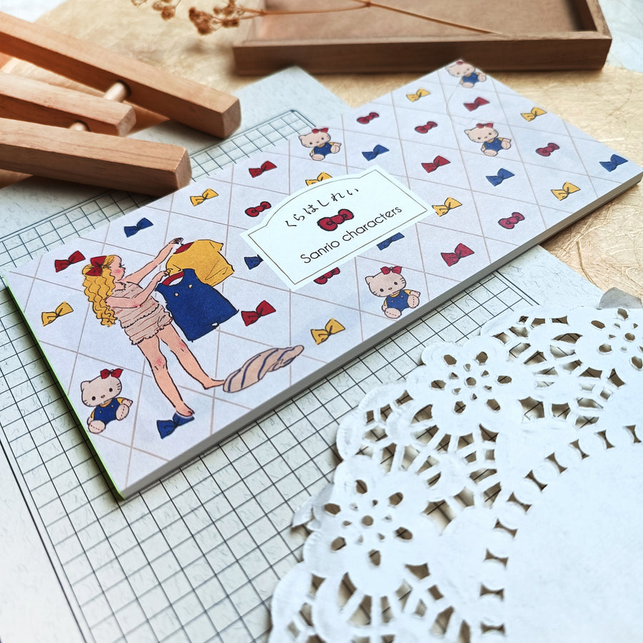 Sanrio Characters notepad - dressing day