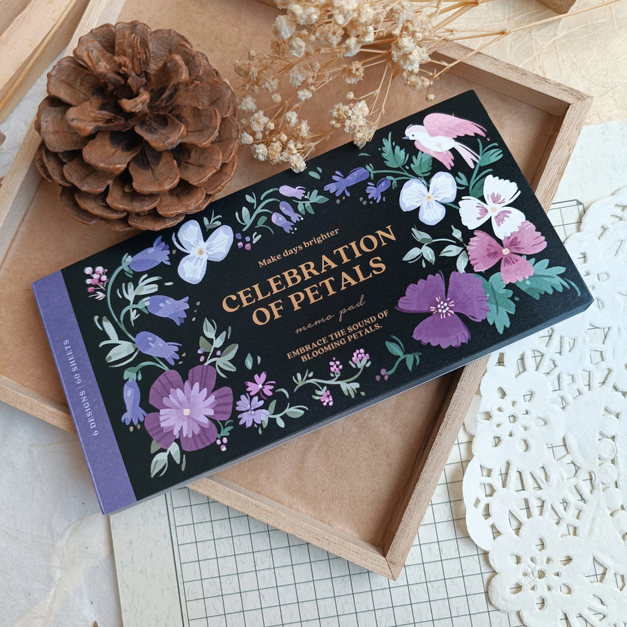 Wwiinngg notepad - celebration of petals