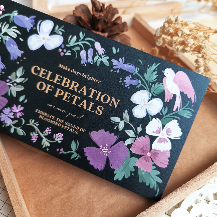 Wwiinngg notepad - celebration of petals