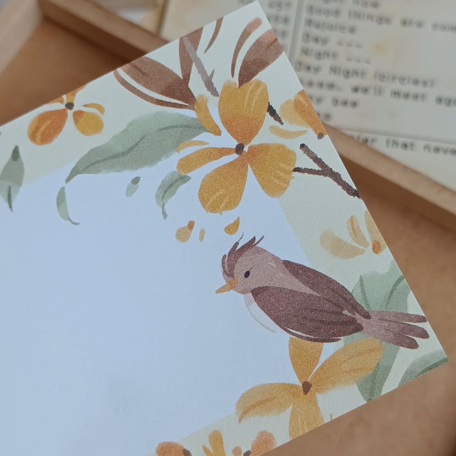 Wwiinngg notepad - celebration of petals - 02