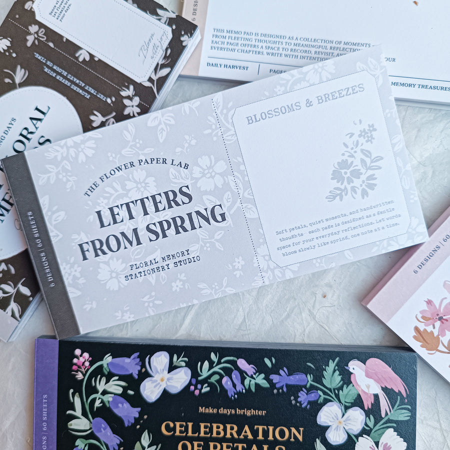 Wwiinngg notepad - letters from spring