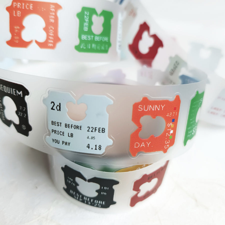 Jr.Journal Bread Clip Kiss Cut PVC Tape Sticker Roll