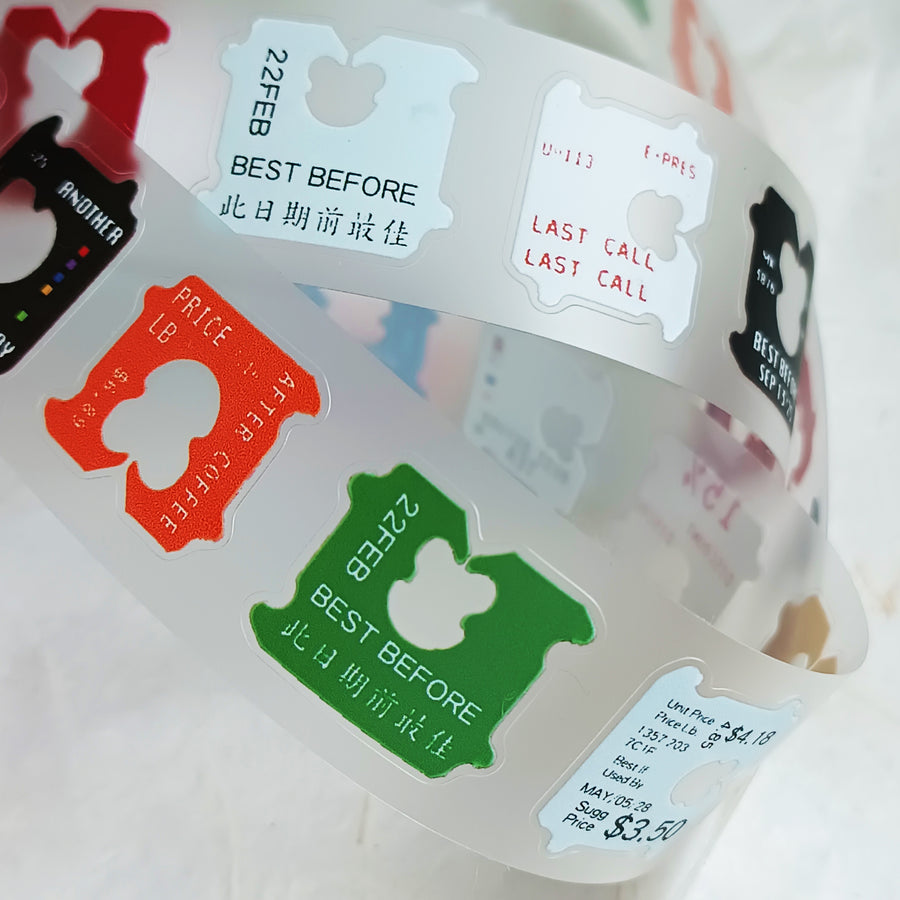 Jr.Journal Bread Clip Kiss Cut PVC Tape Sticker Roll