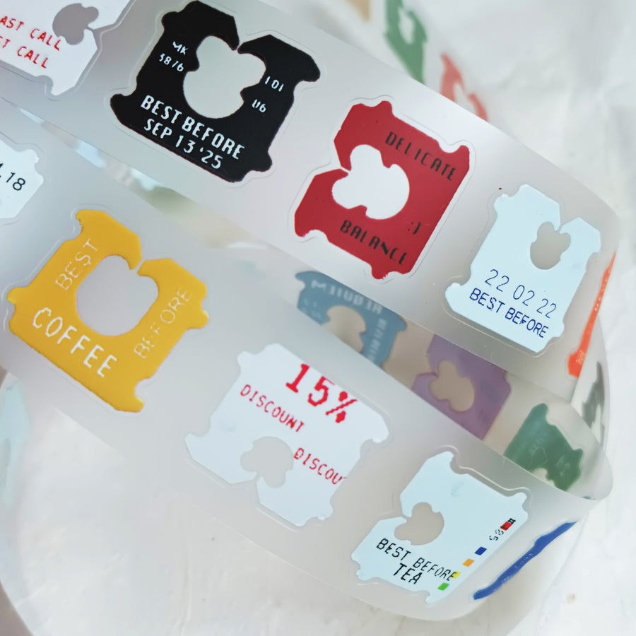 Jr.Journal Bread Clip Kiss Cut PVC Tape Sticker Roll