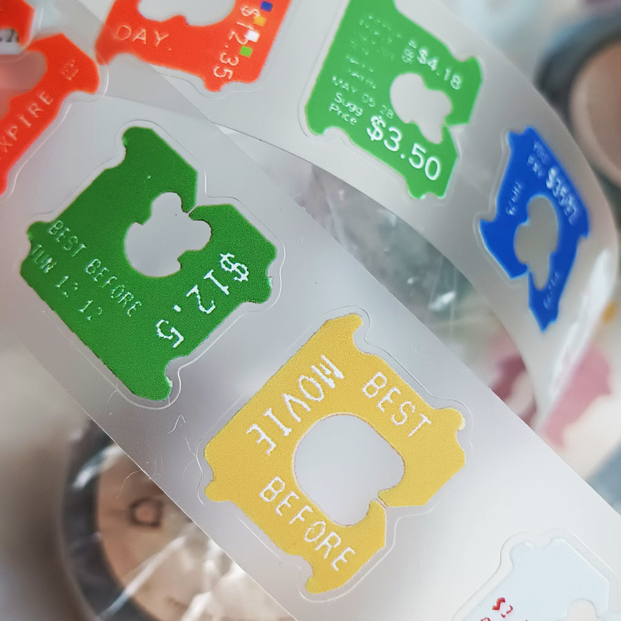 Jr.Journal Bread Clip Kiss Cut PVC Tape Sticker Roll