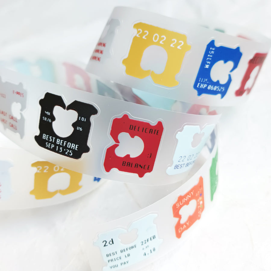 Jr.Journal Bread Clip Kiss Cut PVC Tape Sticker Roll