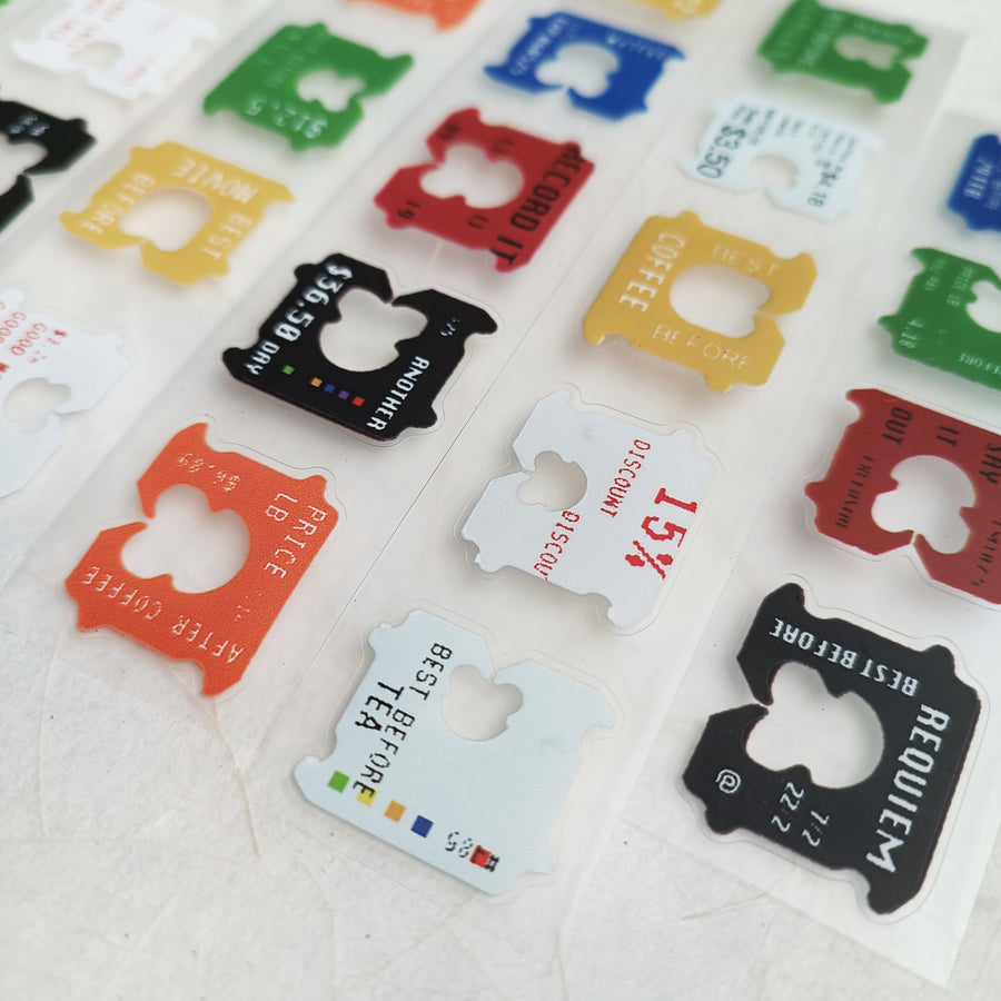 Jr.Journal Bread Clip Kiss Cut PVC Tape Sticker Roll