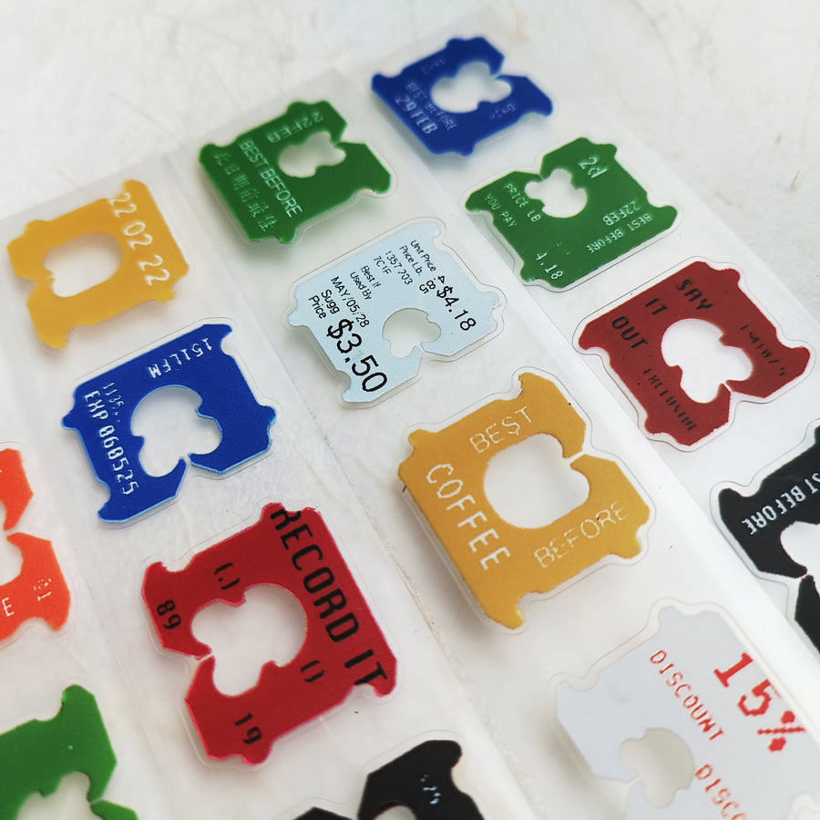Jr.Journal Bread Clip Kiss Cut PVC Tape Sticker Roll
